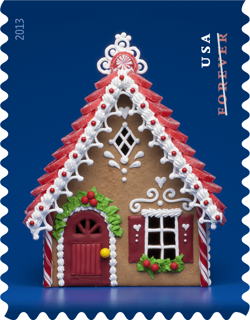 2013 Gingerbread Houses Stamps | Forever Stamps US Postage Stamps