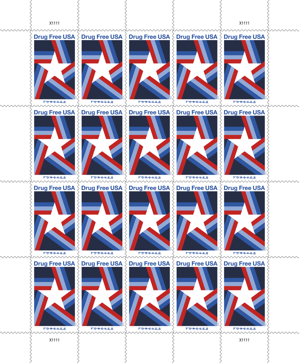 2020 Drug Free USA Stamps | Forever Stamps US Postage Stamps