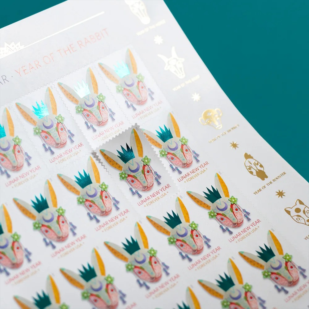 2023 Lunar New Year Of The Rabbit | Forever Stamps US Postage Stamps