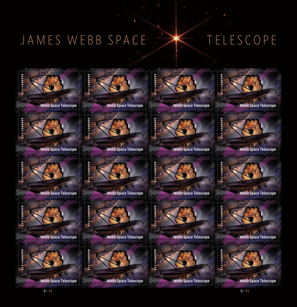 2022 James Webb Space Telescope Stamps | Forever Stamps US Postage Stamps