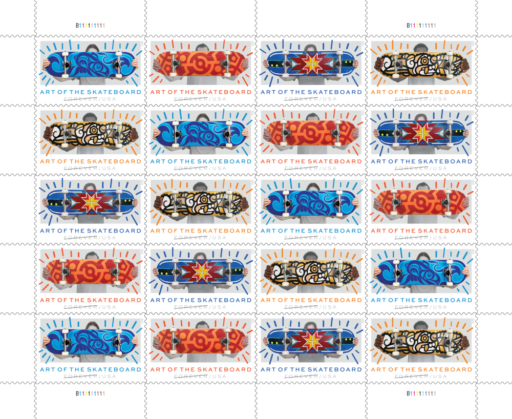 2023 Art of the Skateboard Stamps | Forever Stamps US Postage Stamps