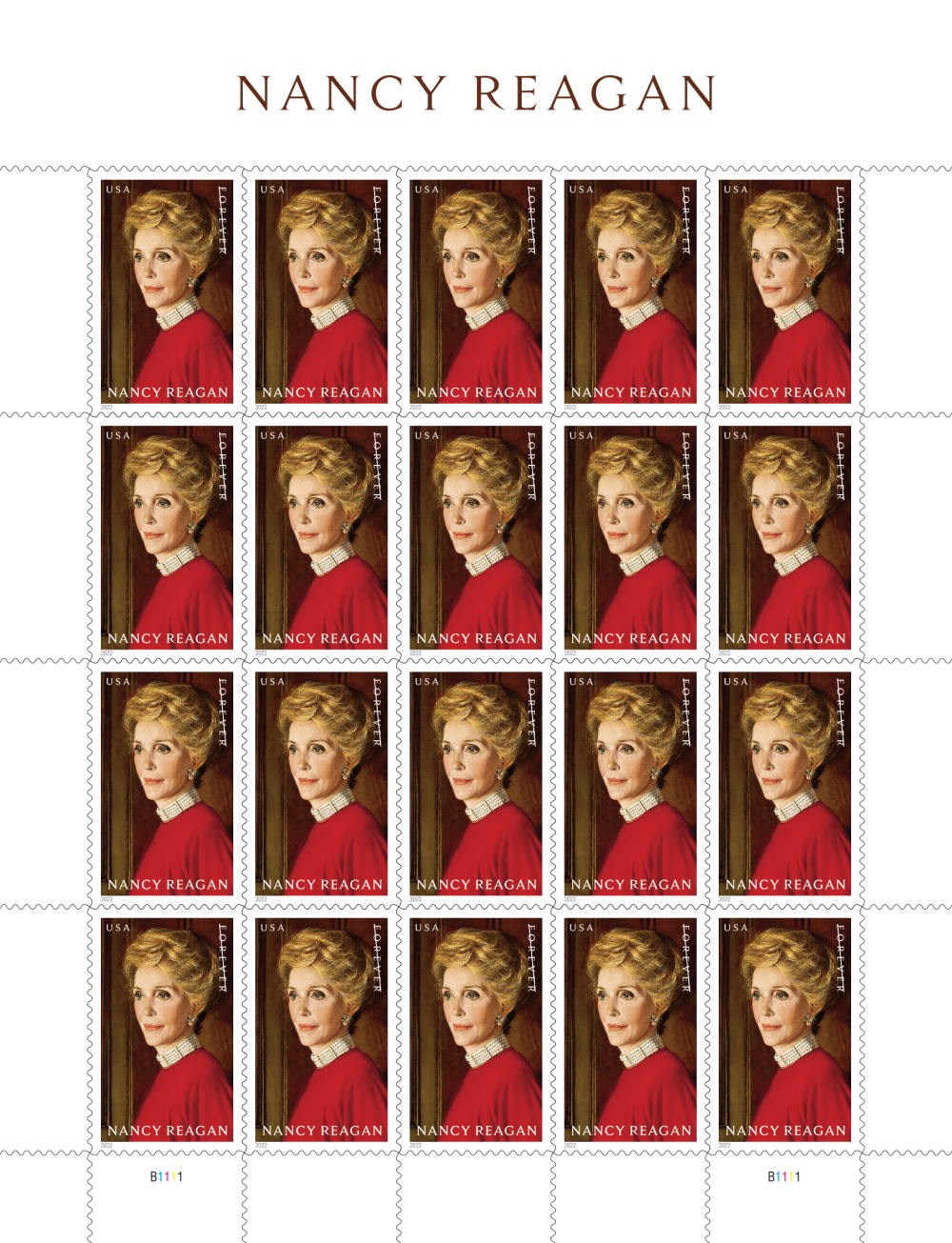 2022 Nancy Reagan Stamps | Forever Stamps US Postage Stamps
