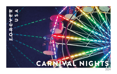2024 Carnival Nights Stamps | Forever Stamps US Postage Stamps