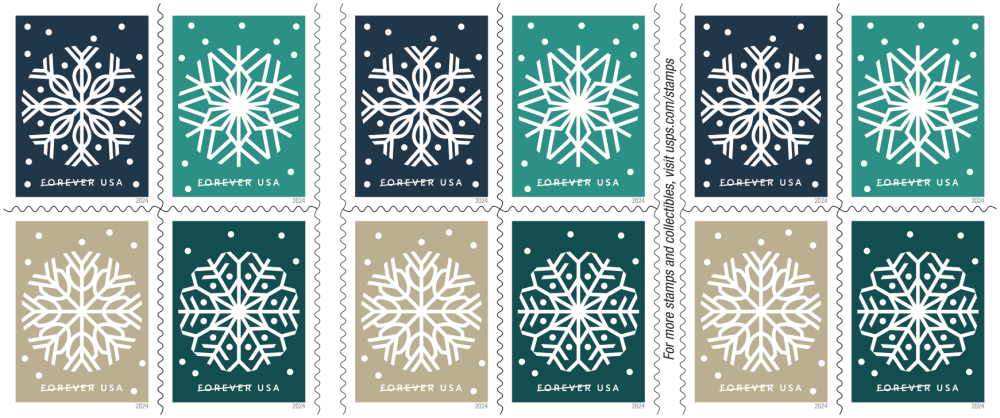 2024 Winter Whimsy Stamps | Forever Stamps US Postage Stamps