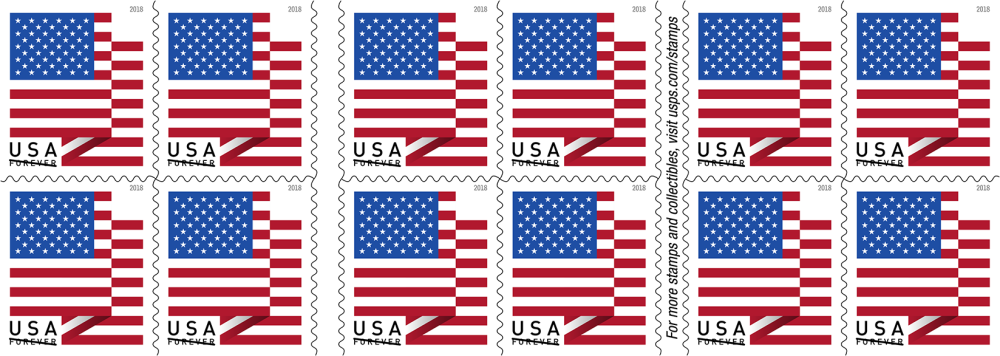 2018 U.S. Flag Stamps books | Forever Stamps US Postage Stamps
