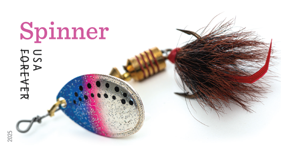 2025 Freshwater Fishing Lures Stamps 100 pcs | Forever Stamps US Postage Stamps