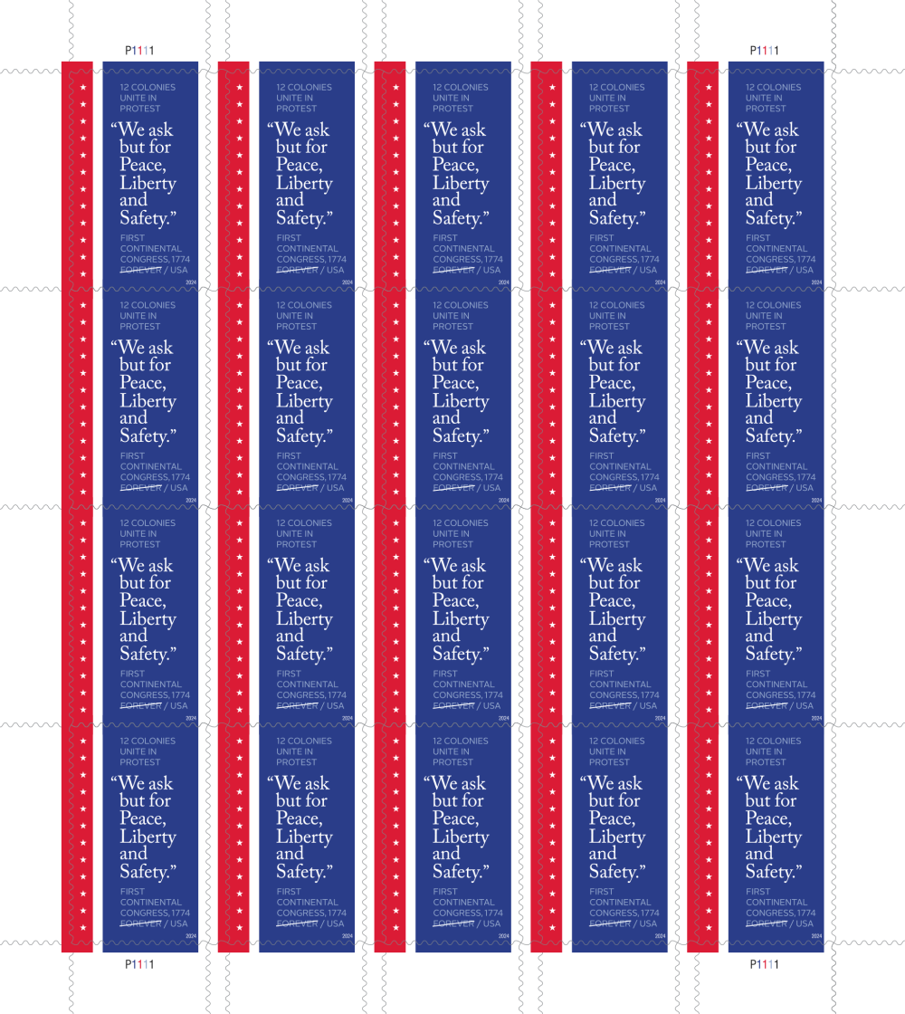 2024 First Continental congress | Forever Stamps US Postage Stamps