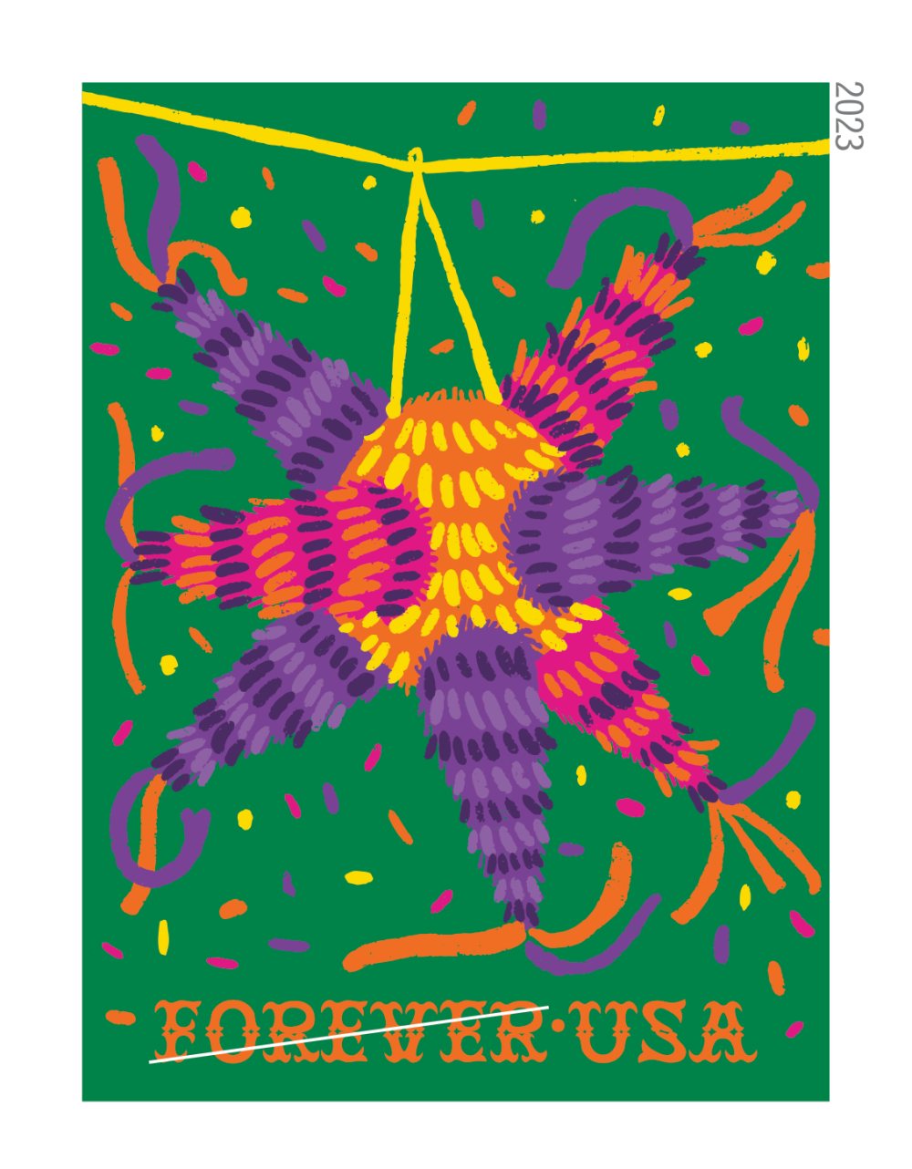 2023 Piñatas! Stamps 100 PCS | Forever Stamps US Postage Stamps