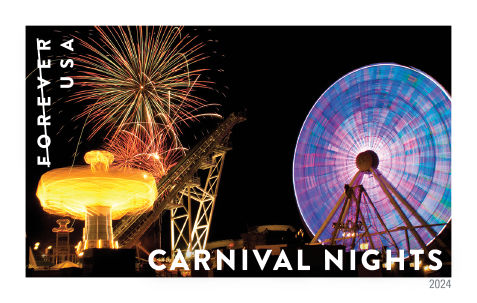 2024 Carnival Nights Stamps | Forever Stamps US Postage Stamps