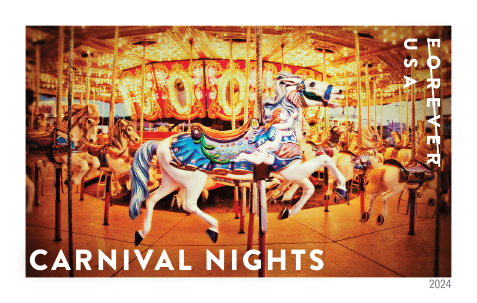 2024 Carnival Nights Stamps | Forever Stamps US Postage Stamps