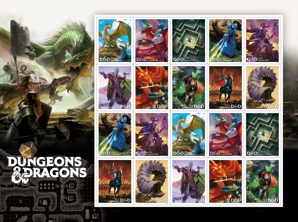 2024 Dungeons & Dragons Stamps | Forever Stamps US Postage Stamps