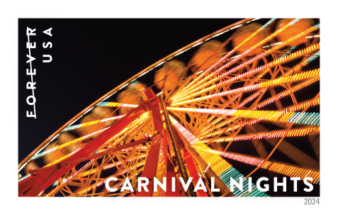 2024 Carnival Nights Stamps | Forever Stamps US Postage Stamps