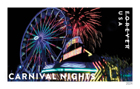 2024 Carnival Nights Stamps | Forever Stamps US Postage Stamps