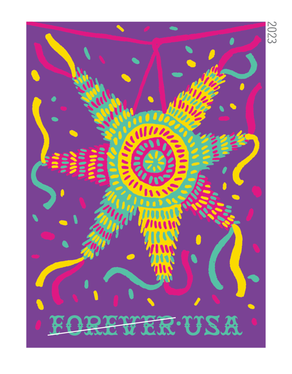 2023 Piñatas! Stamps 100 PCS | Forever Stamps US Postage Stamps
