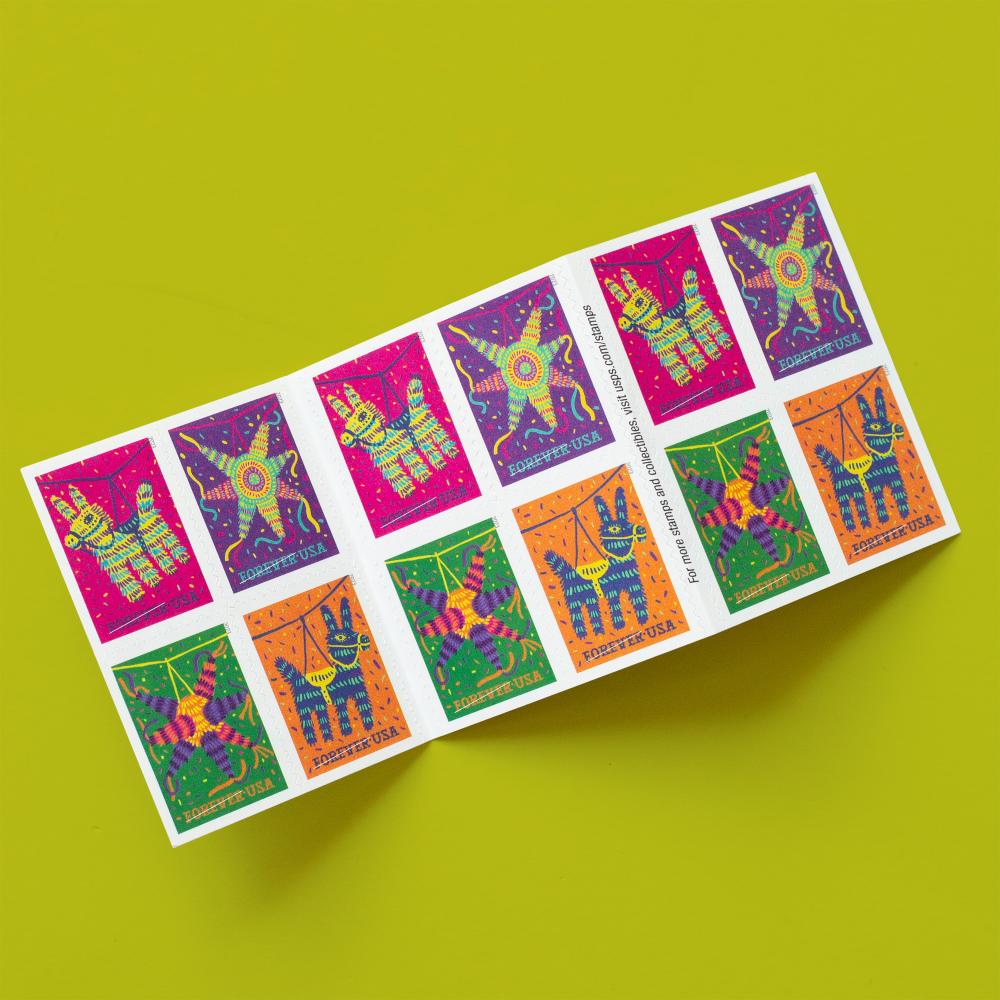 2023 Piñatas! Stamps 100 PCS | Forever Stamps US Postage Stamps