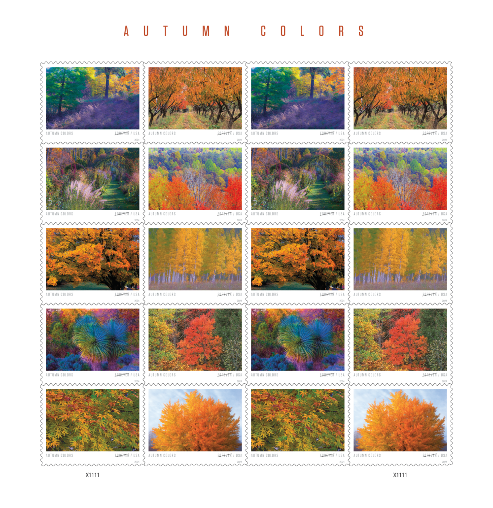 2024 Autumn Colors Stamps | Forever Stamps US Postage Stamps