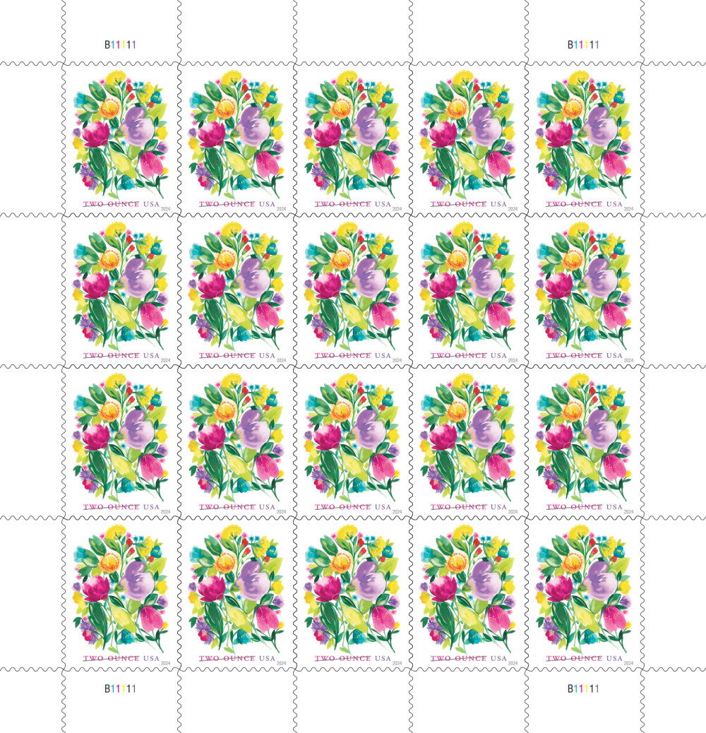 2024 Wedding Blooms Stamps Two Ounce | Forever Stamps US Postage Stamps