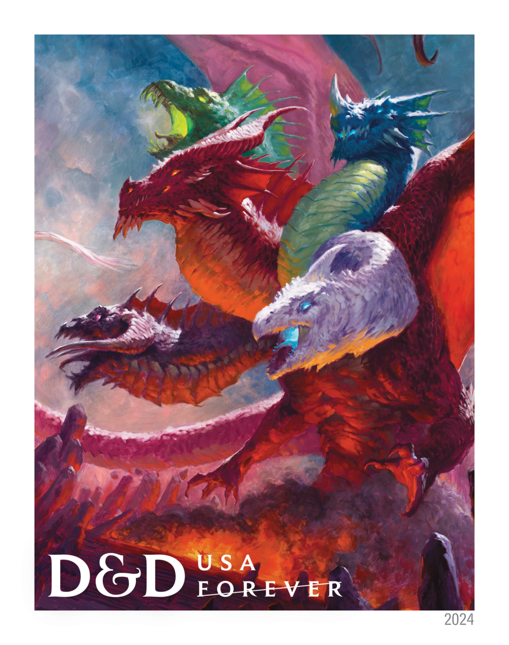 2024 Dungeons & Dragons Stamps | Forever Stamps US Postage Stamps