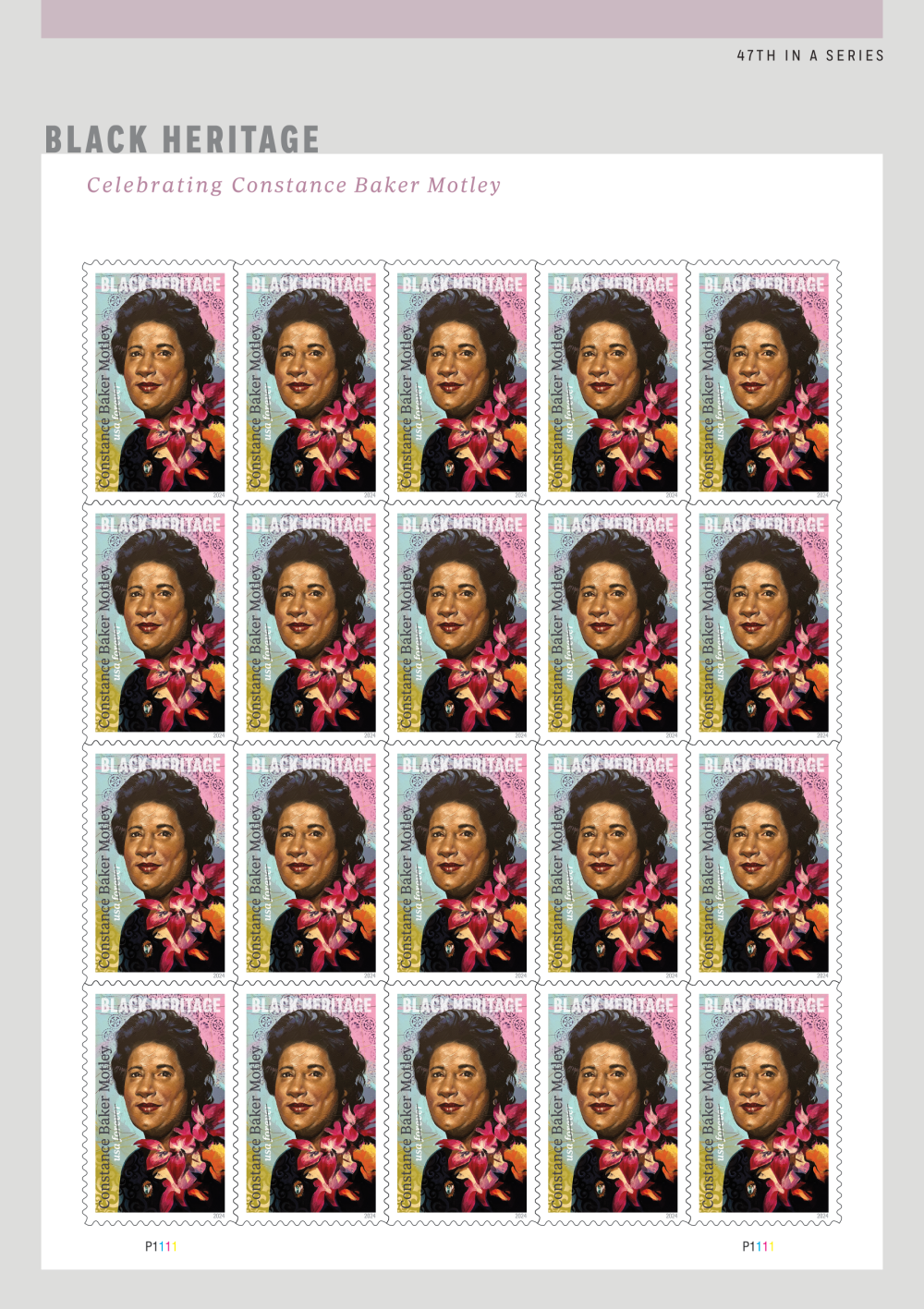 2024 Constance Baker Motley Stamps | Forever Stamps US Postage Stamps