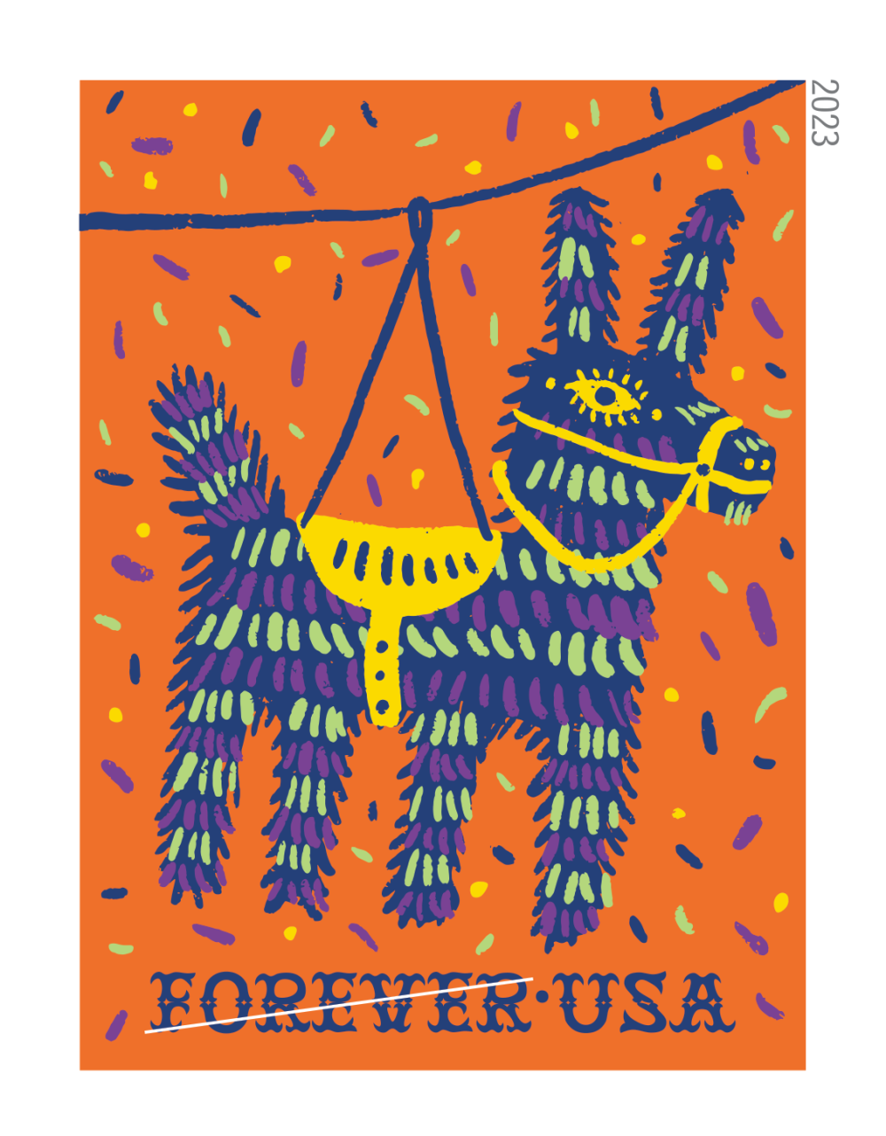 2023 Piñatas! Stamps 100 PCS | Forever Stamps US Postage Stamps