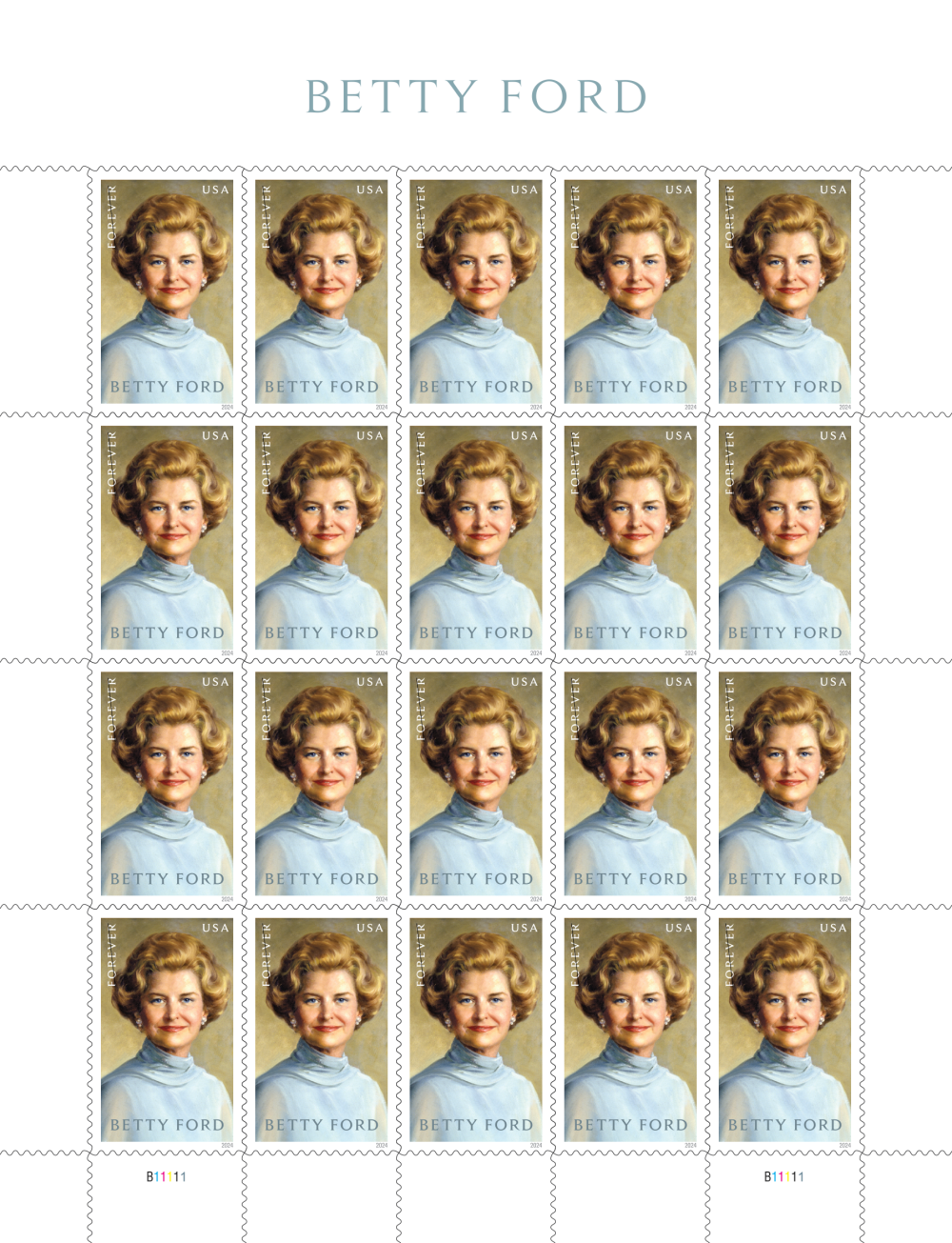 2024 Betty Ford Stamps | Forever Stamps US Postage Stamps