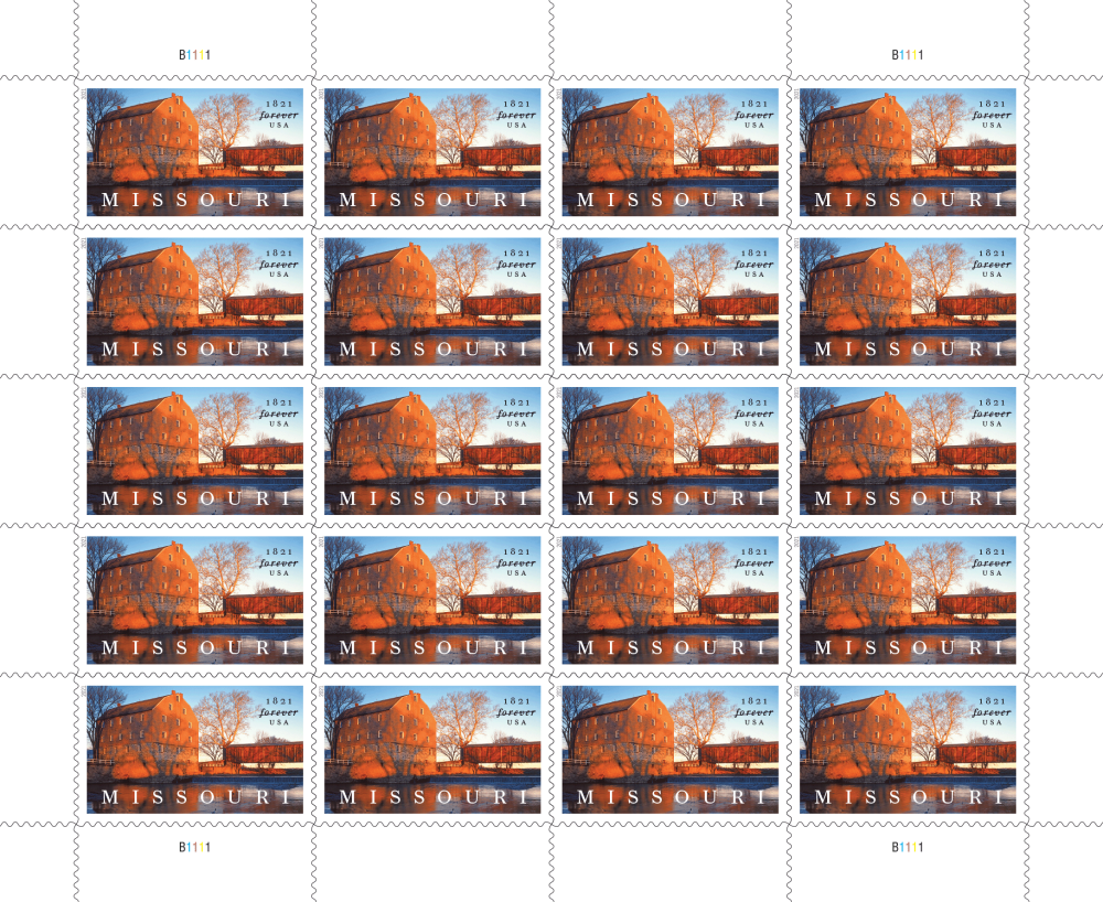 2021 Missouri Statehood Stamps 100 PCS | Forever Stamps US Postage Stamps