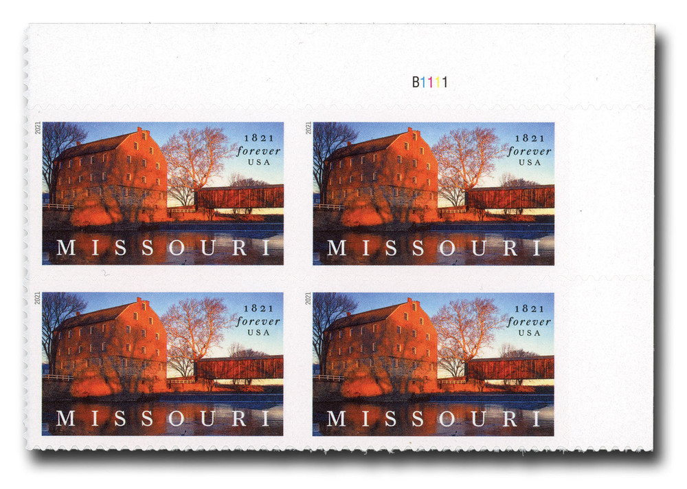 2021 Missouri Statehood Stamps 100 PCS | Forever Stamps US Postage Stamps