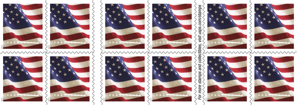 2017 U.S. Flag Stamps books | Forever Stamps US Postage Stamps