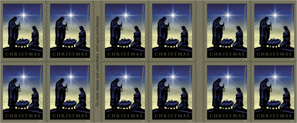 2016 Nativity. Forever First Class Postage Stamp U.S. Holy Family Holiday Christmas | Forever Stamps US Postage Stamps