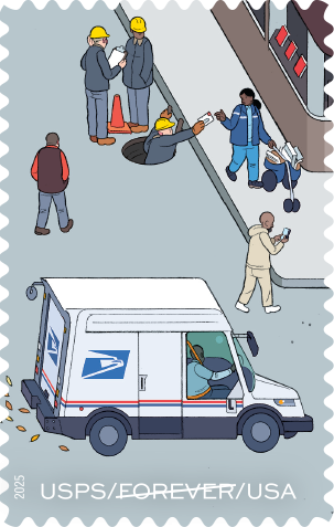 2025. 250 Years of Delivering Stamps 100 pcs | Forever Stamps US Postage Stamps