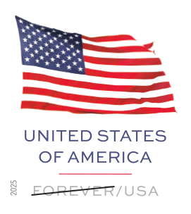 2025 U.S. Flag Stamps single-sided books | Forever Stamps US Postage Stamps