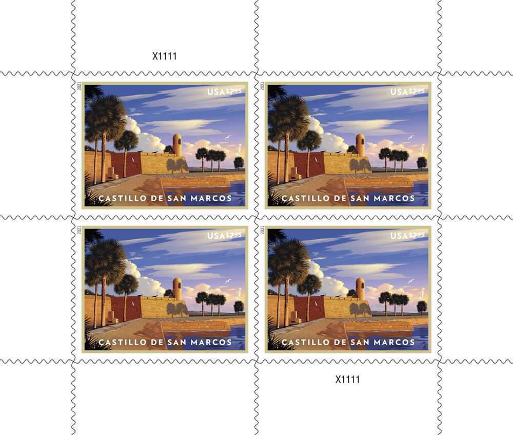 2021 Castillo De San Marcos Stamps | Forever Stamps US Postage Stamps